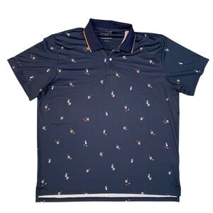 Bonobos Limited Edition Cocktail-Print Performance Golf‎ Polo – Men's Size Large